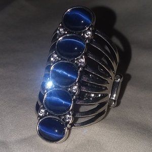 Blue Stacked Ring
